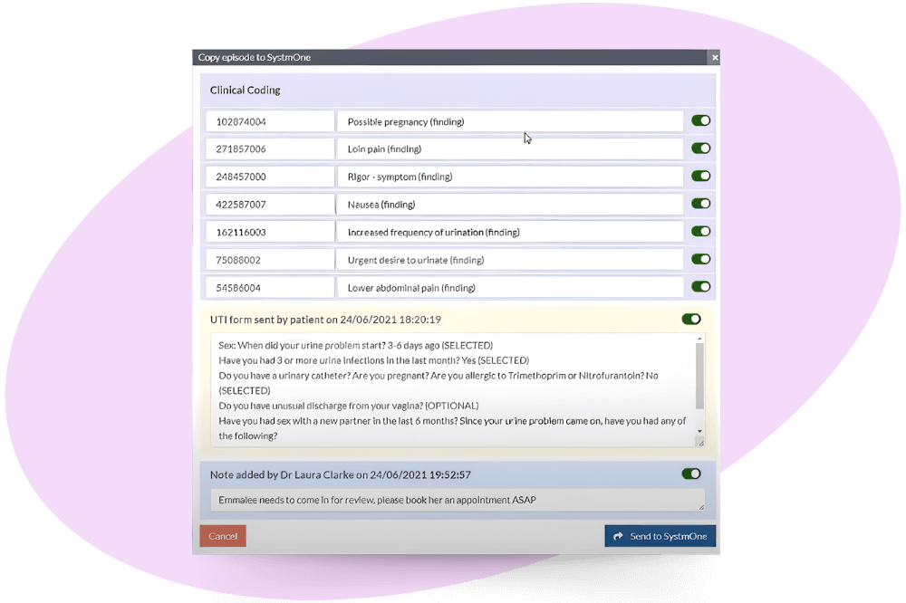 EHR Integration EMIS SystmOne Integration Silicon Practice FootFall NHS England