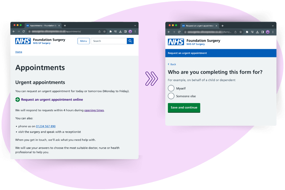 NHS online access