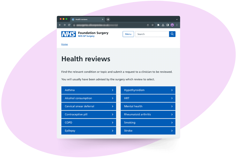NHS online access