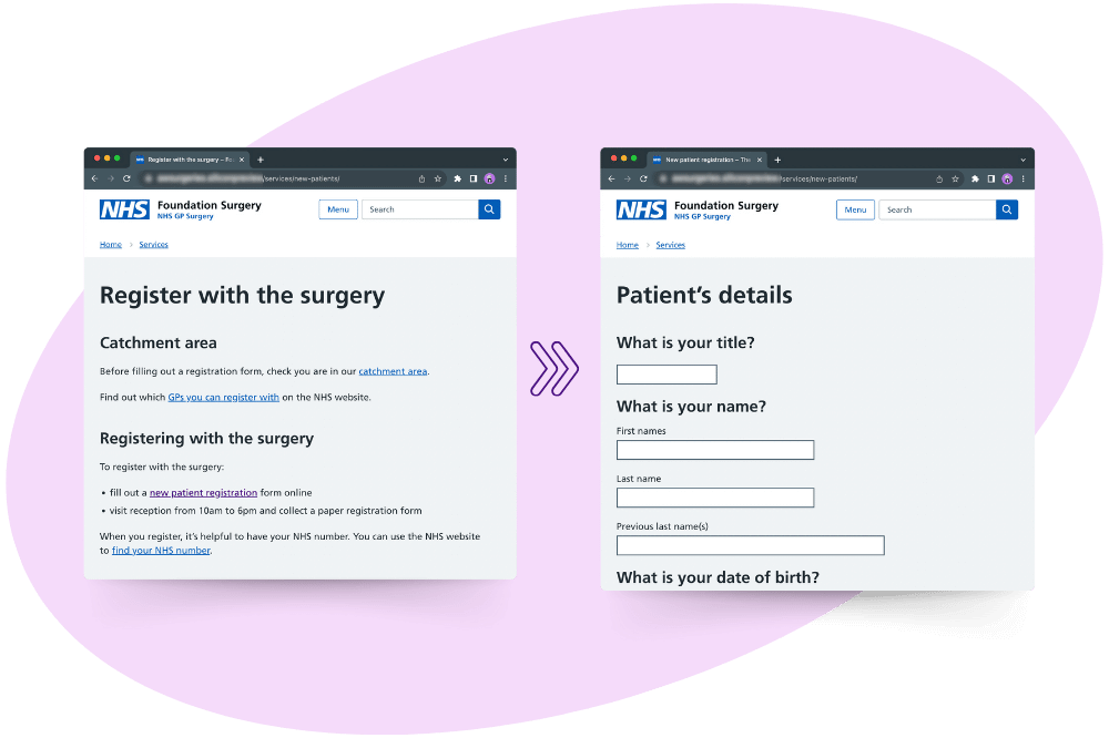 New Patient Registration Online GP Practice